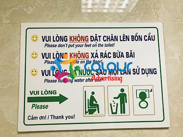 Sản xuất biển giữ gìn vệ sinh chung trong văn phòng rẻ lấy ngay Hà Nội